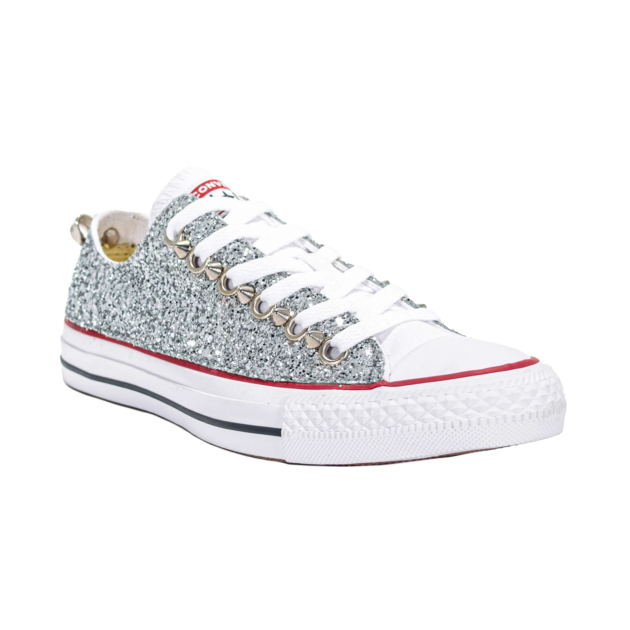 CONVERSE PERSONALIZZATE ARGENTO EUSEBIO - Image 3