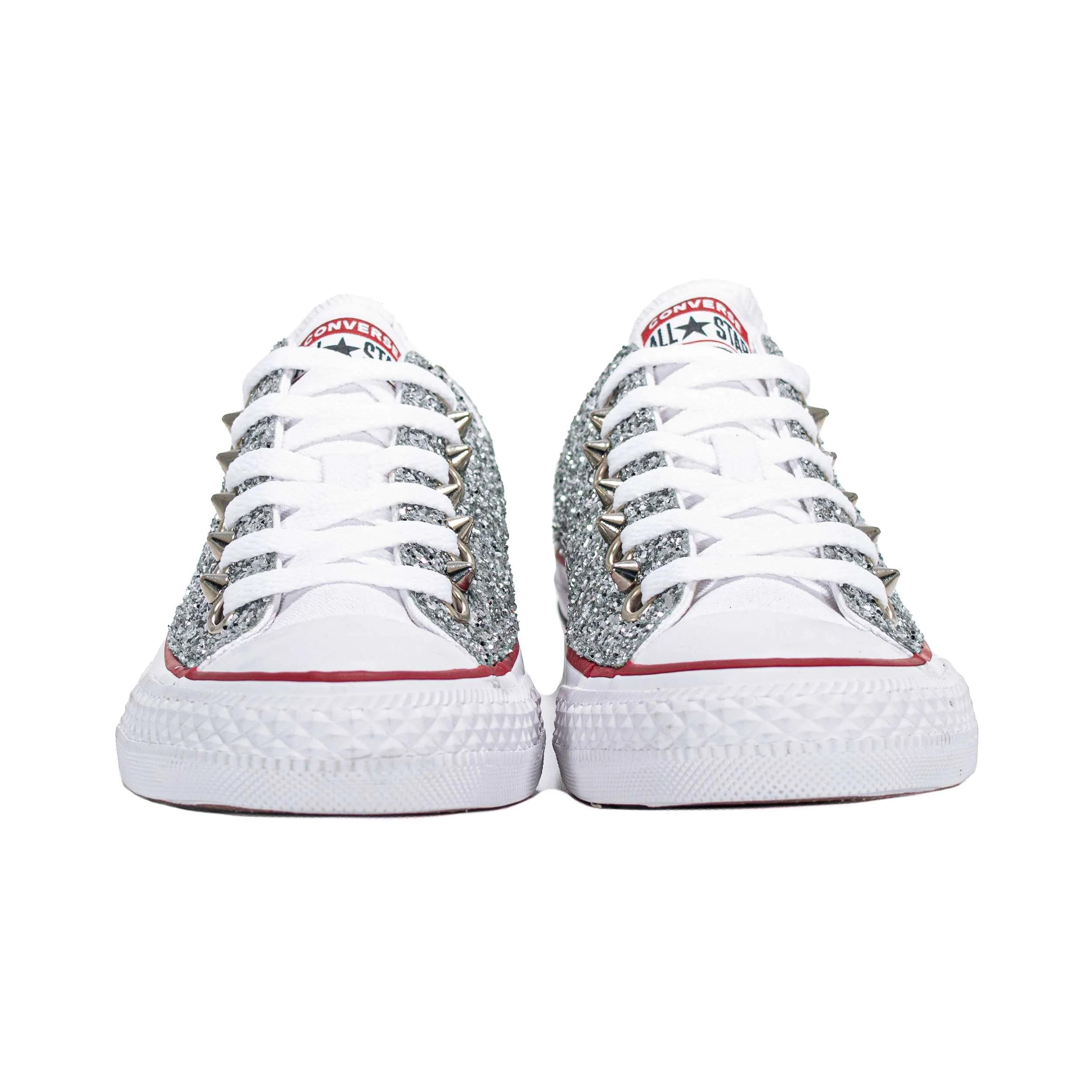 CONVERSE PERSONALIZZATE ARGENTO EUSEBIO - Image 4