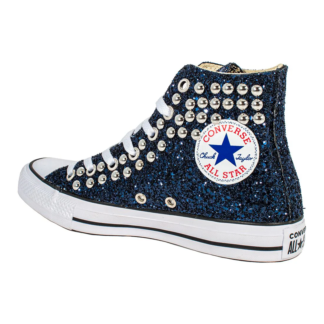 CONVERSE PERSONALIZZATE BLU HAYEZ - Image 5