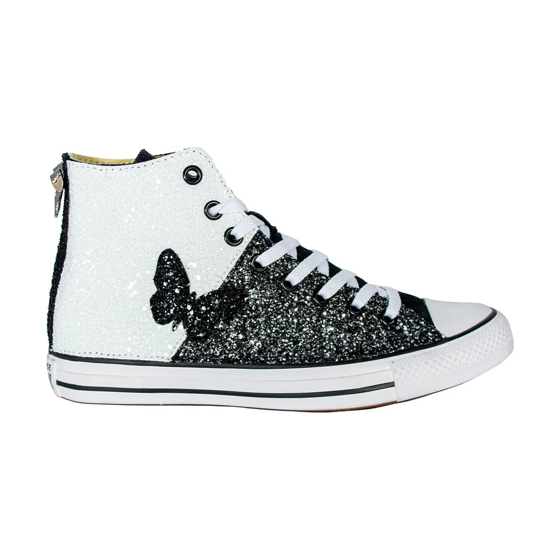 CONVERSE PERSONALIZZATE NERA BUTTERFLY - Image 2