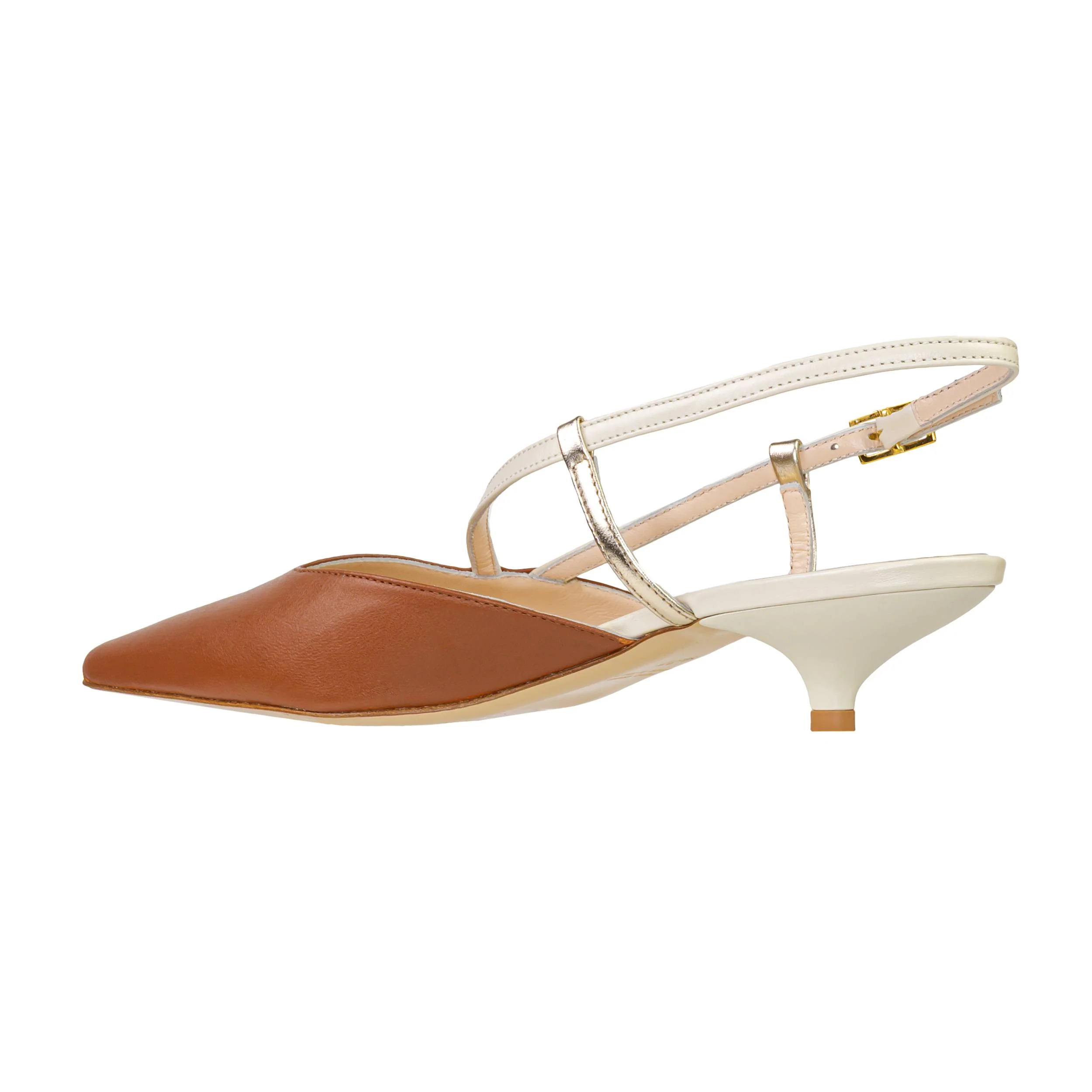 ISABELLE PARIS 732 SLINGBACK NAPPA CUOIO/LATTE - Image 3