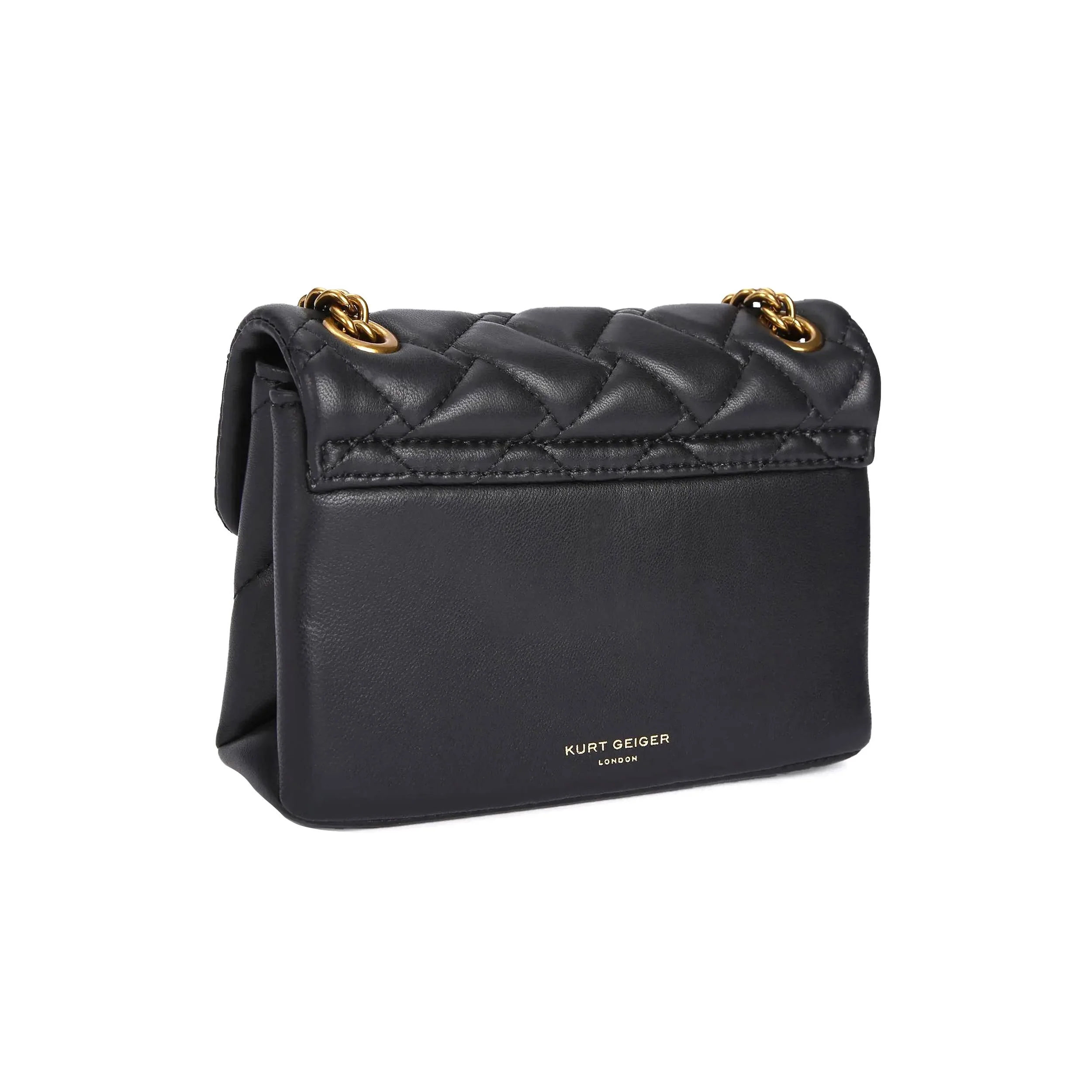 KURT GEIGER LONDON MINI LEATHER KENSINGTON X BLACK/COMB BAG - Image 3