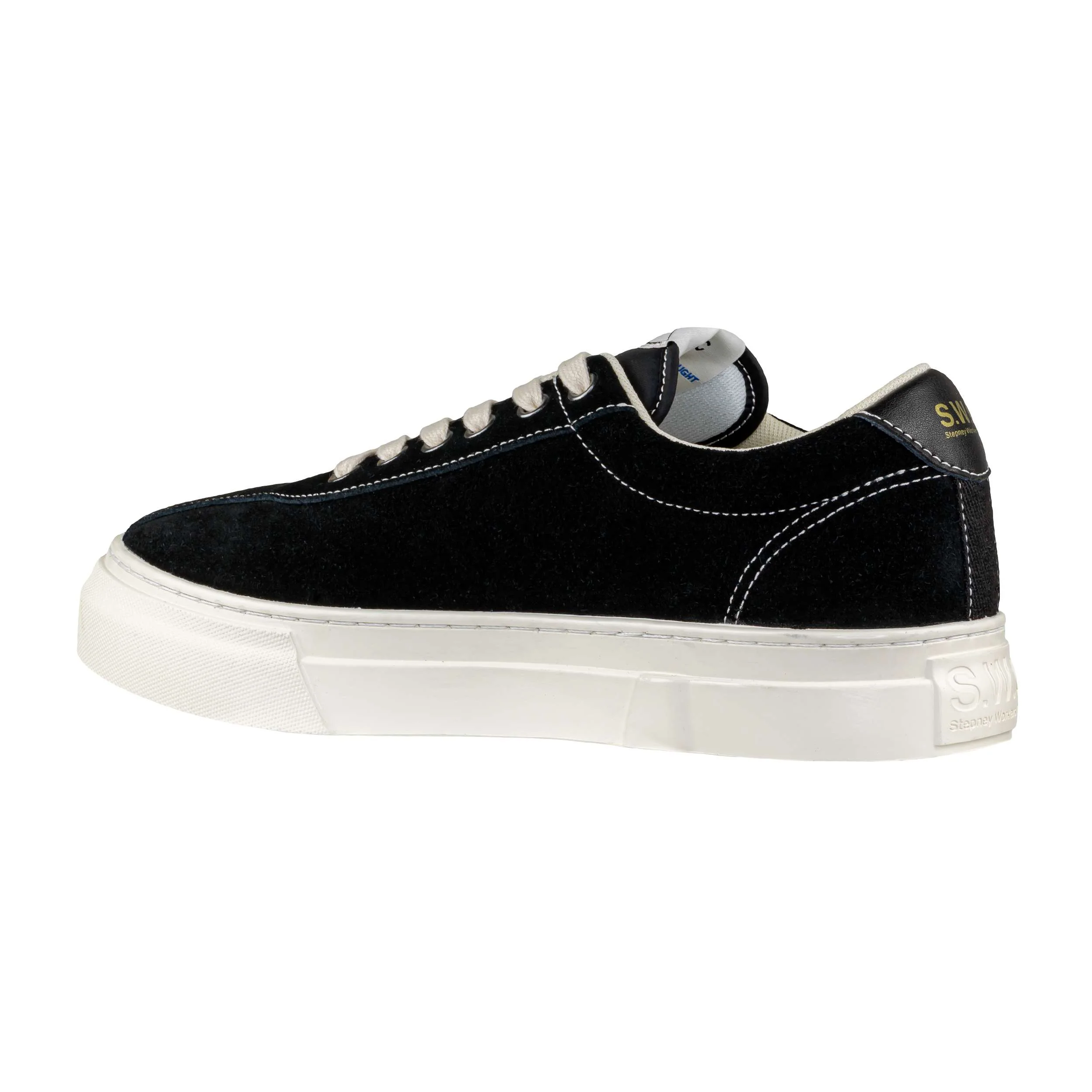 S.W.C STEPNEY WORKERS CLUB DELLOW SUEDE BLK-WHT - Image 3