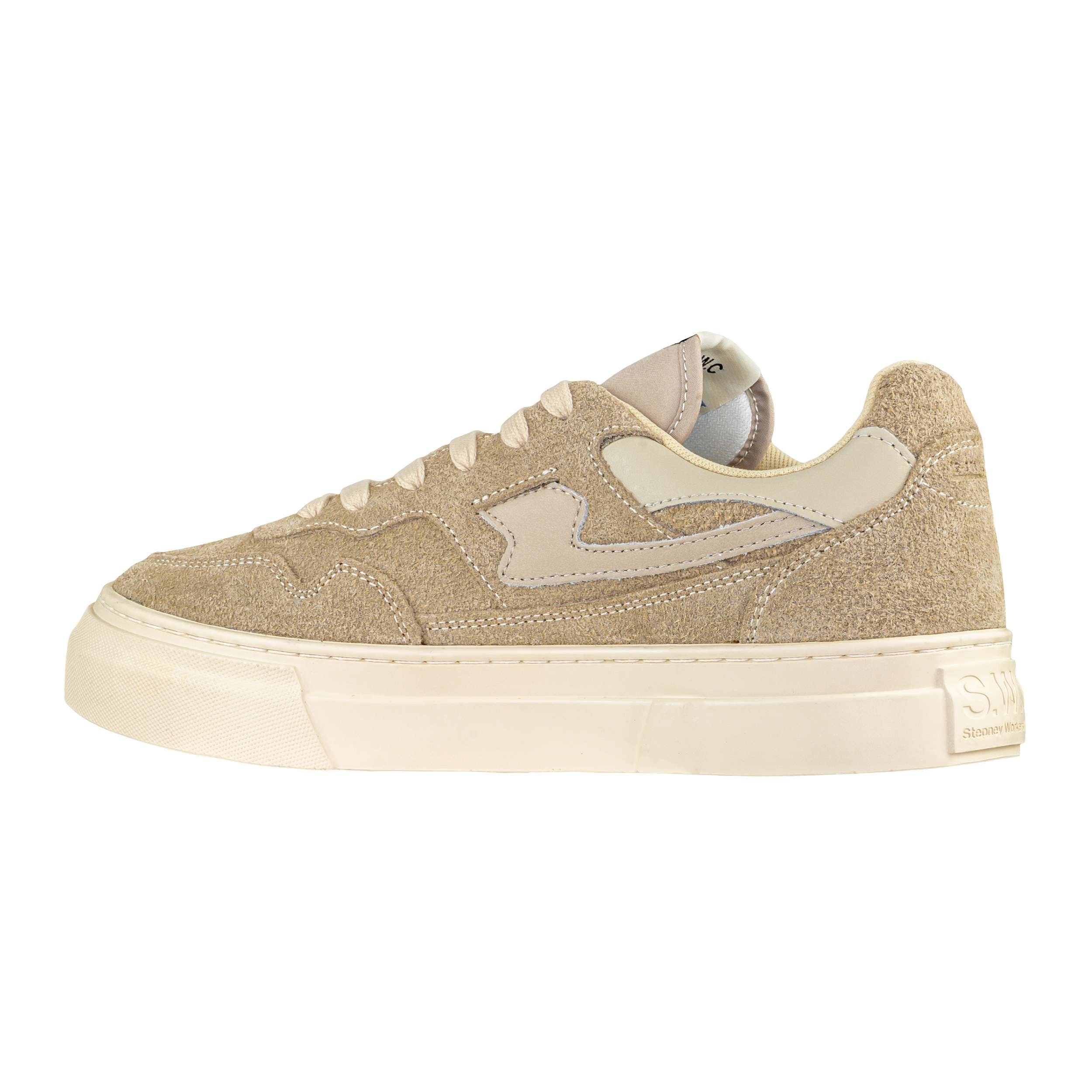 S.W.C STEPNEY WORKERS CLUB PEARL S-STRIKE RAW SUEDE TAUPE - Image 3
