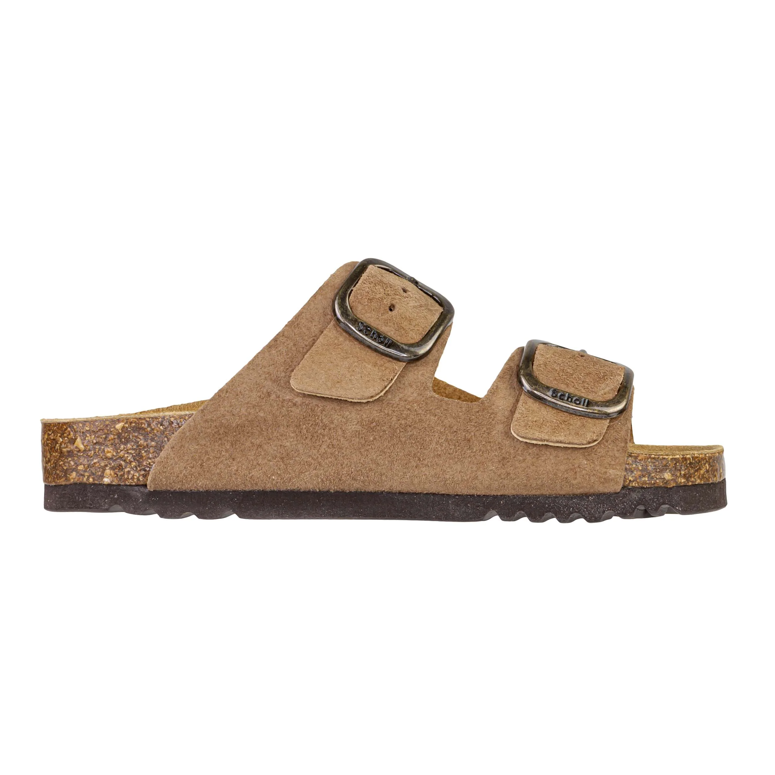 SCHOLL NOELLE SUEDE DARK BEIGE