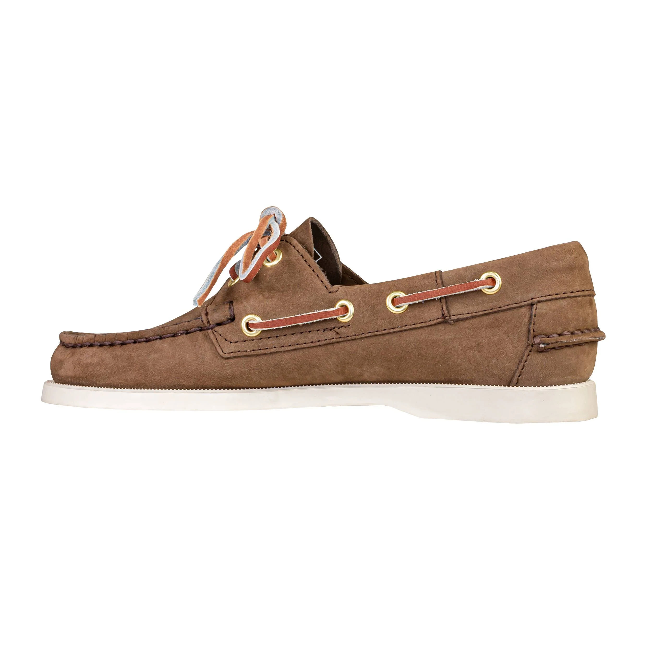 SEBAGO DOCKSIDES PORTLAND NUBUCK WOMAN BROWN DK-YELLOW GOLD - Image 3