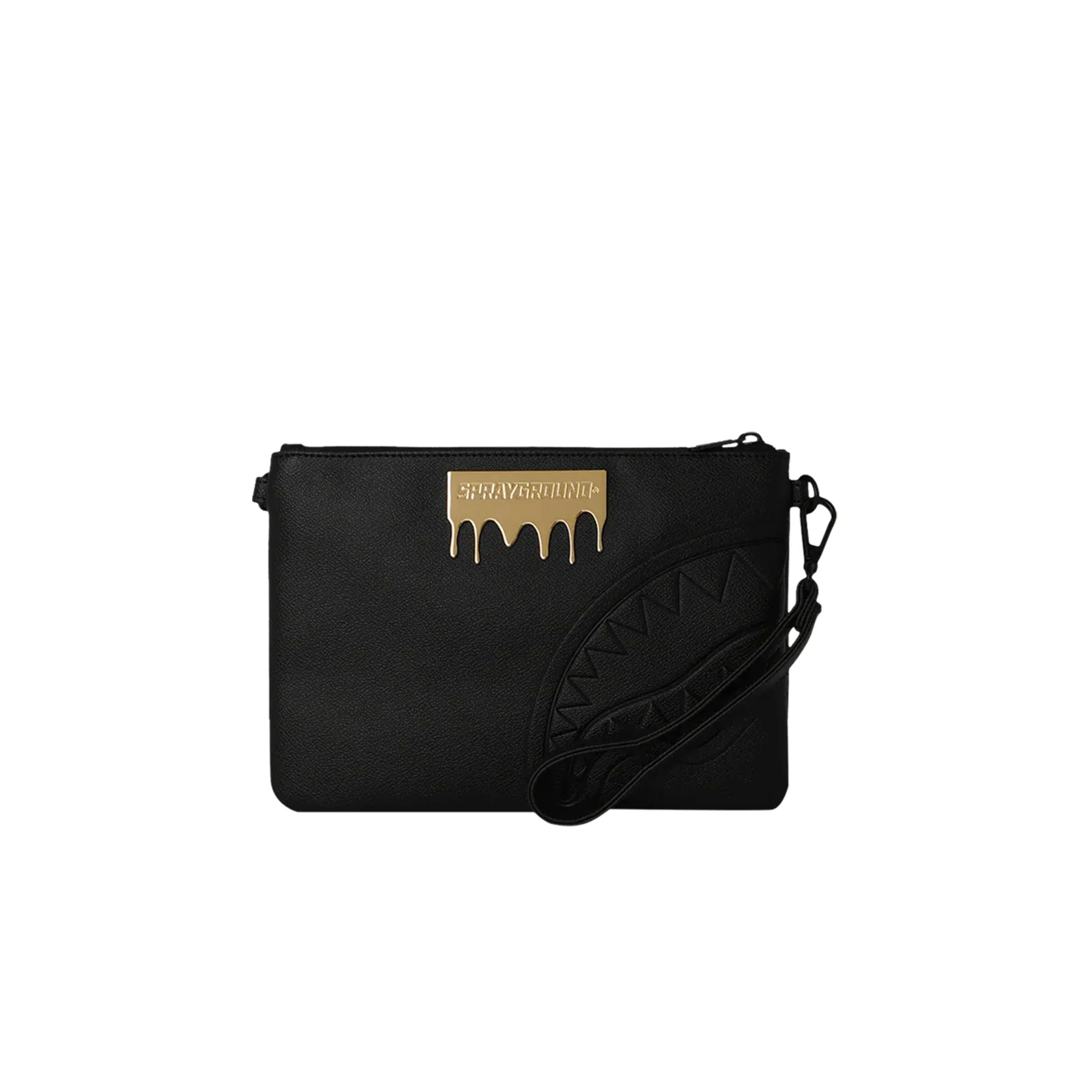 SPRAYGROUND GOLD BRICK LUXE CROSSOVER CLUTCH