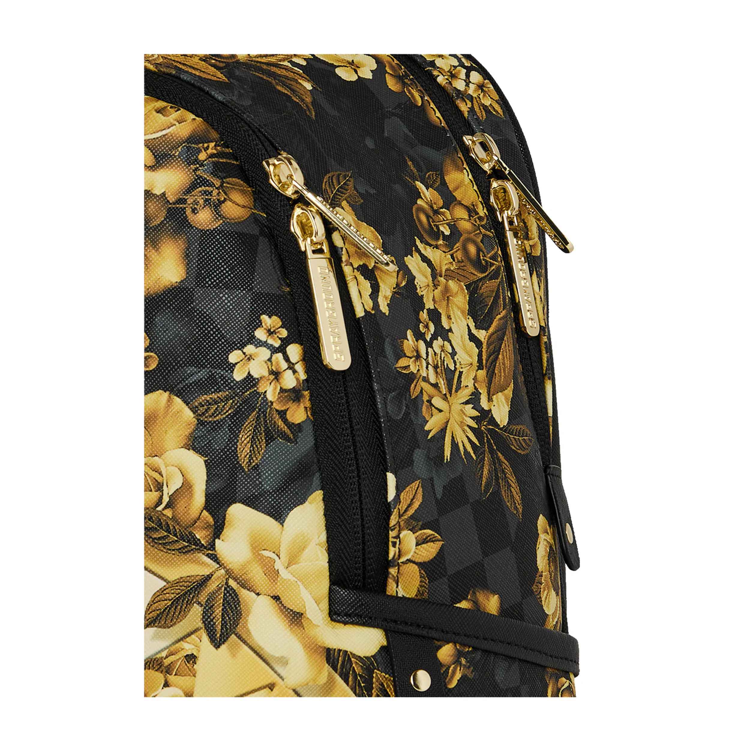 SPRAYGROUND GOLD FLORAL REMIX SAVAGE BACKPACK - Image 5