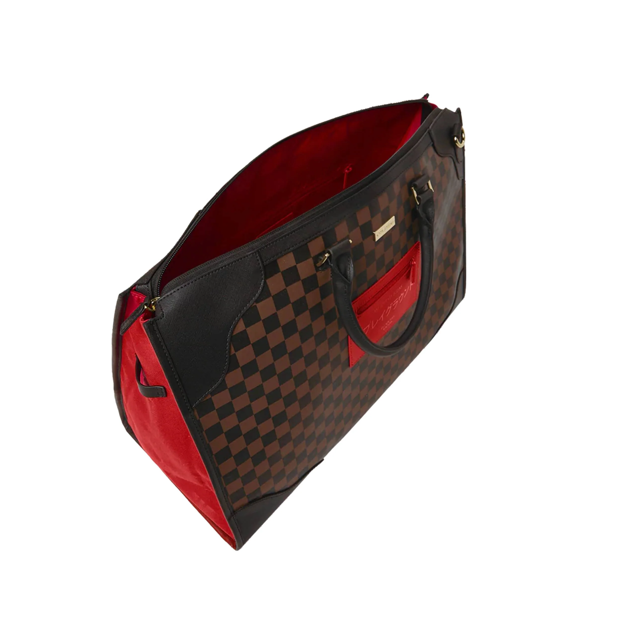 SPRAYGROUND RED REDEMPTION PYRAMID DUFFLE - Image 5
