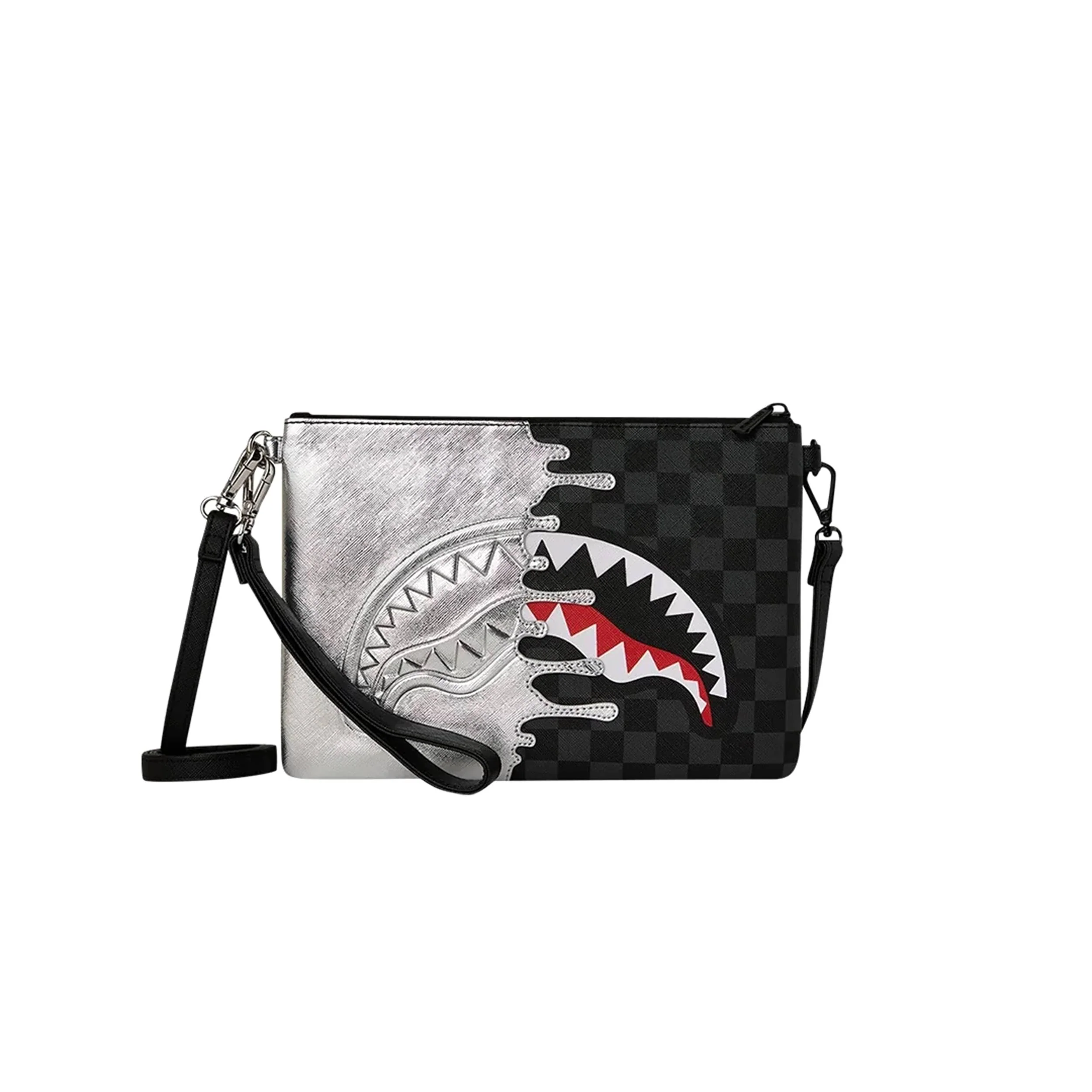 SPRAYGROUND SILVER SIDE DRIP CROSSOVER CLUTCH - Image 2