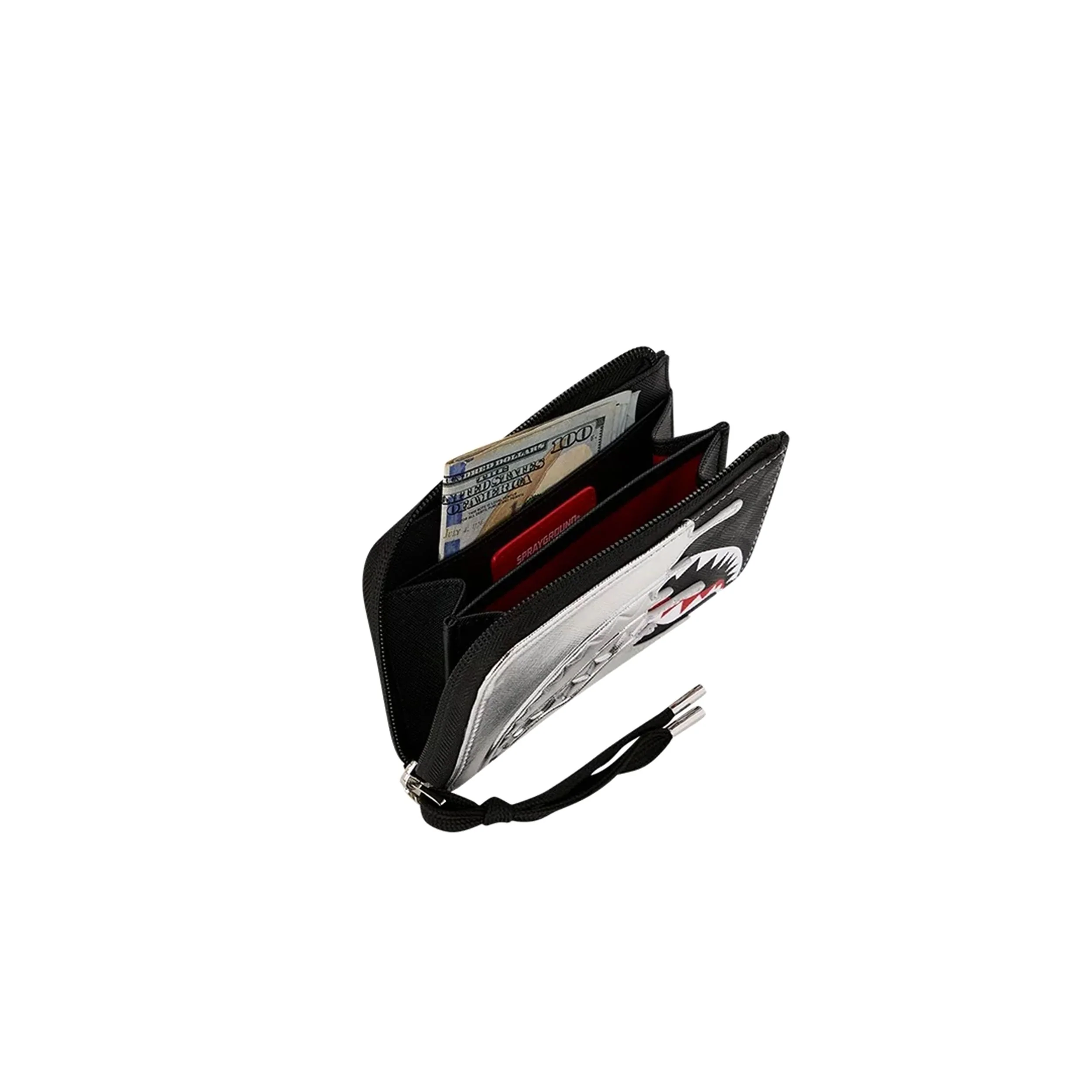 SPRAYGROUND SILVER SIDE DRIP WALLET - Image 4